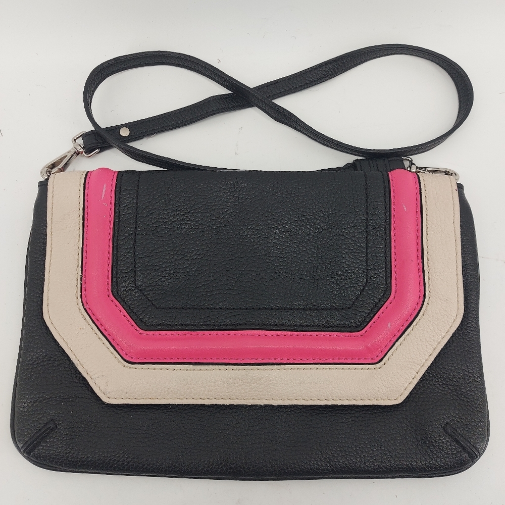 Milly Crossbody Leather Colorblock Bag